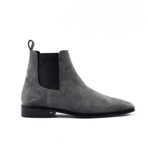 Grey Luxe Chelsea Boots