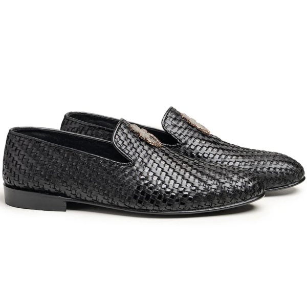 Buckle Chic Woven Shoes