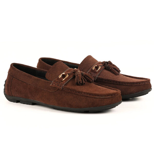 Brown Suede Classic Tassel Loafer