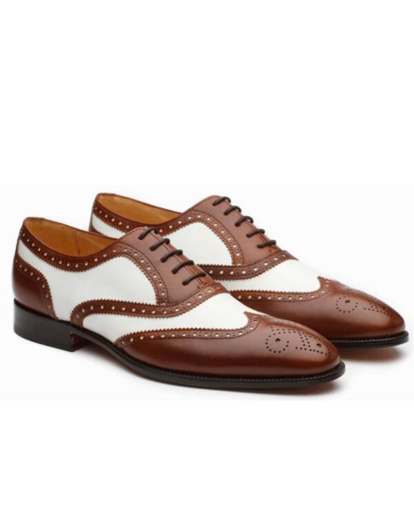 Regal Line Imperial Brown & White Spectator Wingtip Oxford